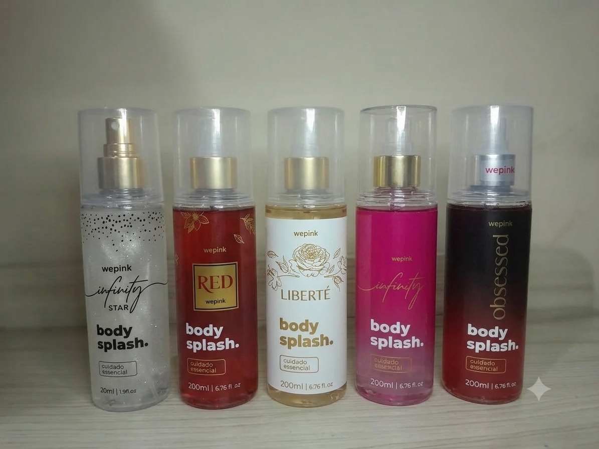 Foto enviada por Thais D. mostrando o kit Wepink recebido